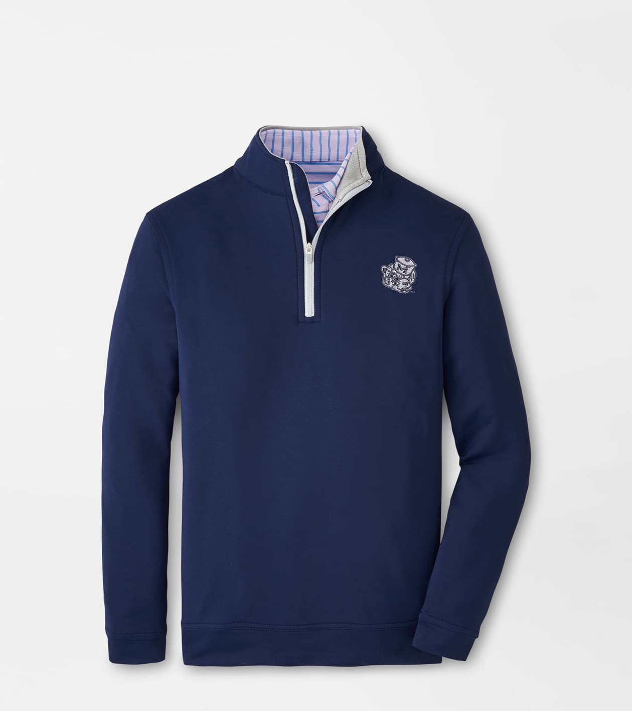 Peter Millar x Michigan Wolverines Merch Michigan Vault Perth Zip Sweatshirt NCAA Sports Outfit
