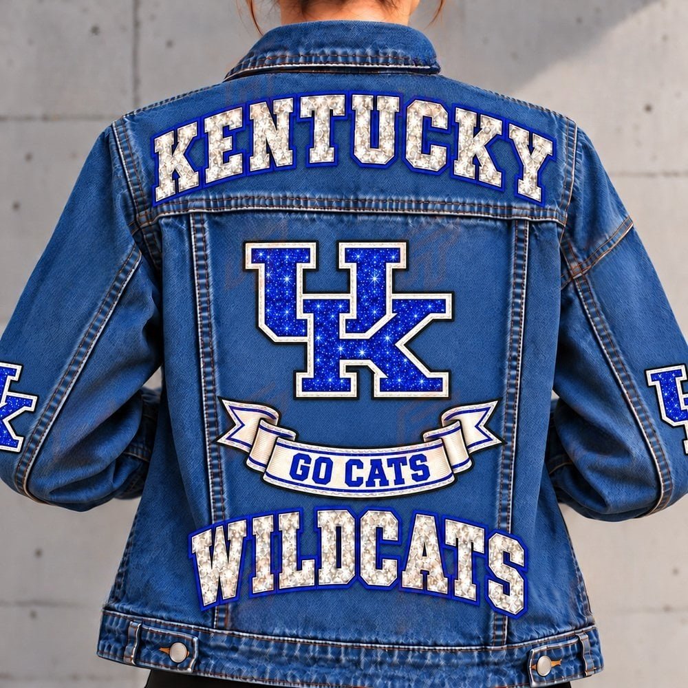 Kentucky Wildcats Denim Jacket Wildcats Pride Wear Gift For Game Day Fan