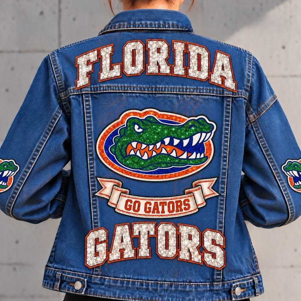 Florida Gators Denim Jacket Florida Gators Pride Clothing Gift For Gators Lovers