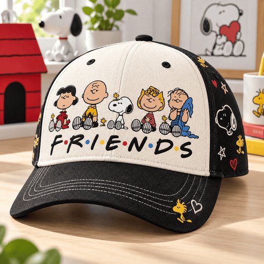 Classic Comic Friends Cap Retro Puppy Friends Hat Christmas Snoopy Cap Gifts