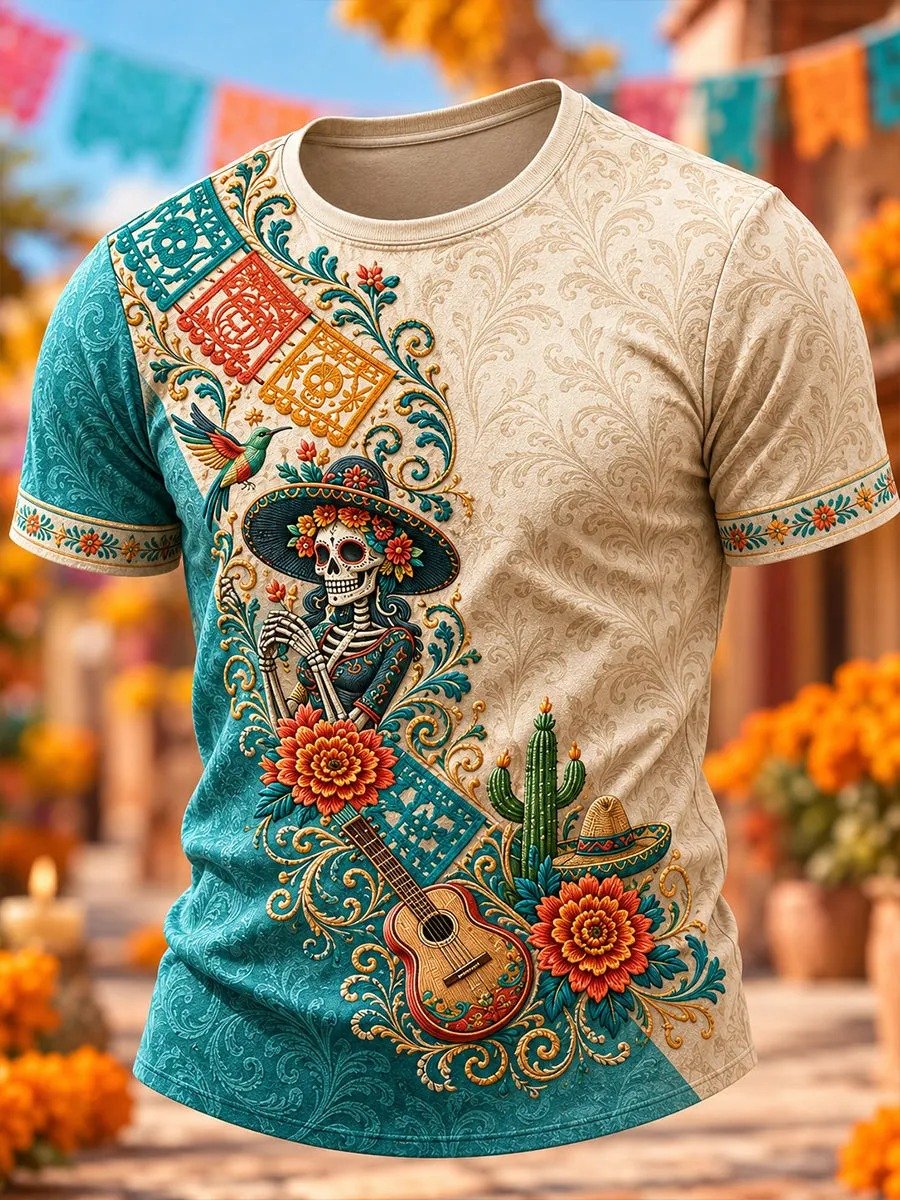 Day Of The Dead T-Shirt Dia De Los Muertos Apparel Sugar Skull Holiday Gift
