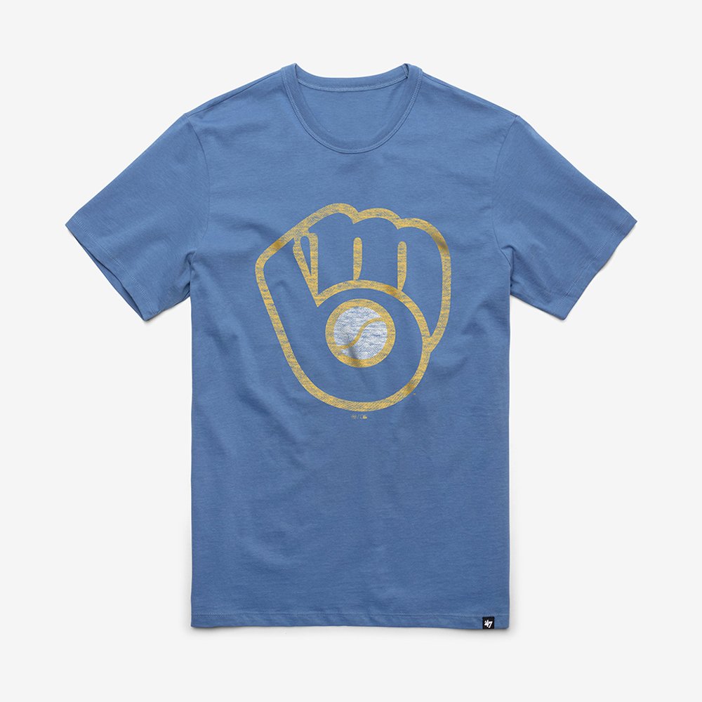 Milwaukee Brewers x 47 Brand Merch Cooperstown Premier T-Shirt Brewers Pride Outfits