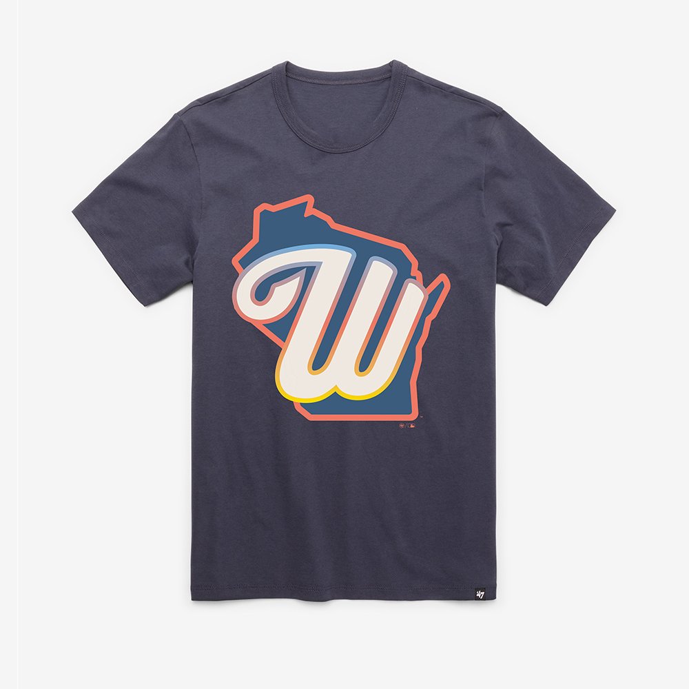 Milwaukee Brewers x 47 Brand Merch City Connect Imprint T-Shirt Brewers Pride Tee