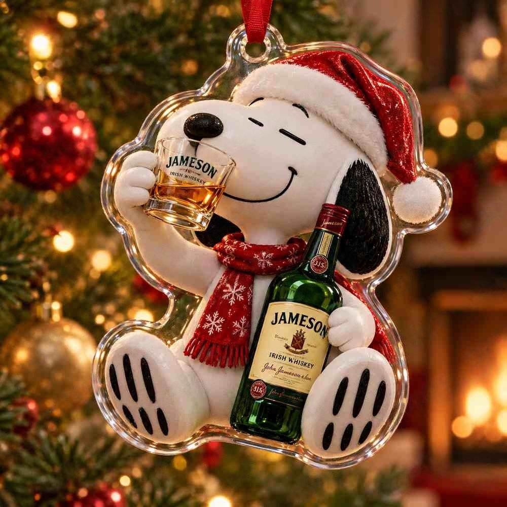 Jameson Irish Whiskey Beverage Christmas Acrylic Ornament Christmas Tree Decor Gifts For Husband