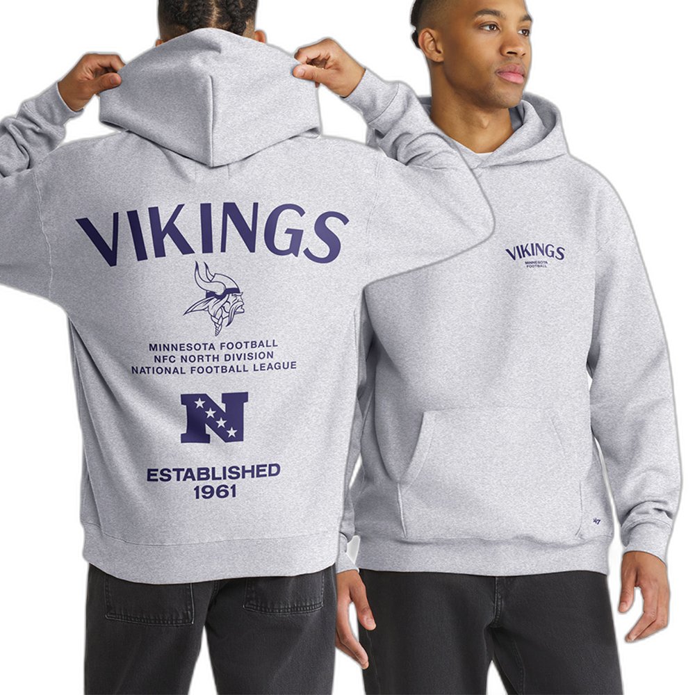 Minnesota Vikings x 47 Brand Merch Constantine Hoodie Vikings Pride Apparel Fan Gifts
