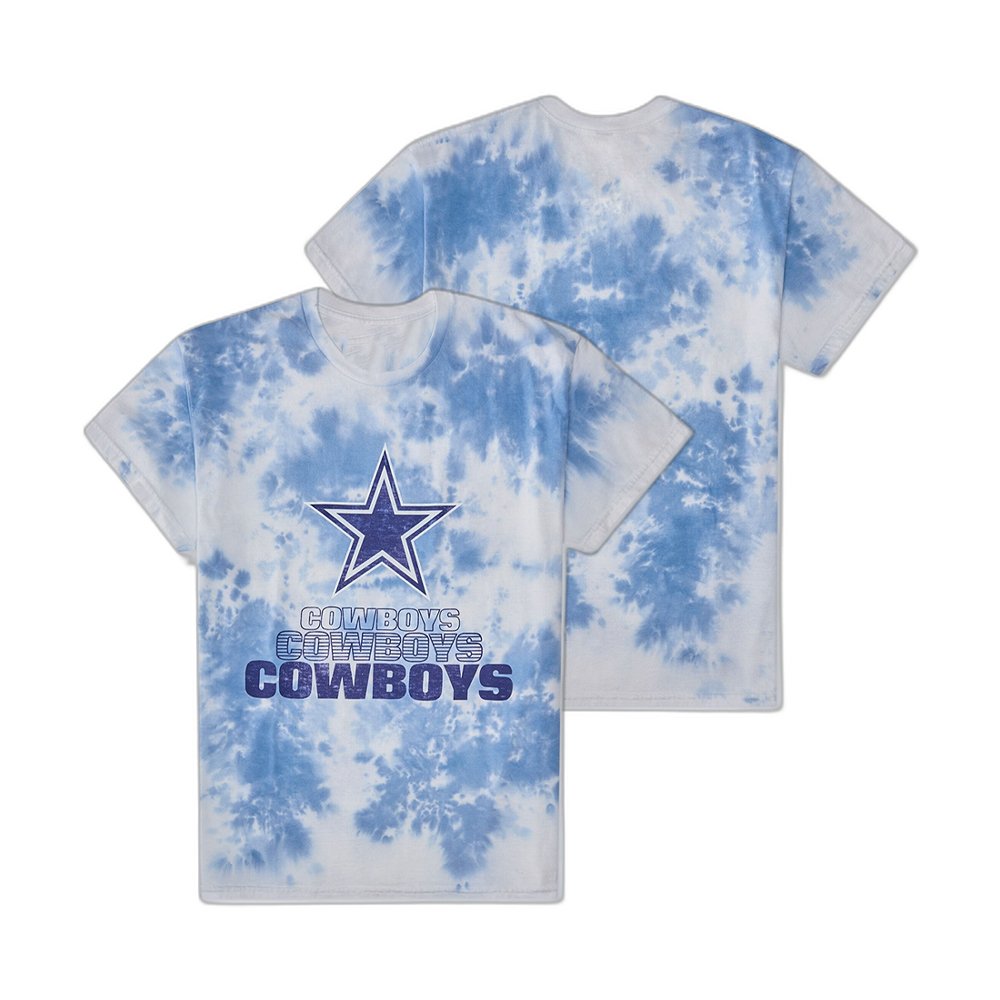 Dallas Cowboys Tie-Dye Relaxed Graphic T-Shirt Cowboys Game Gear Gift For Teammate