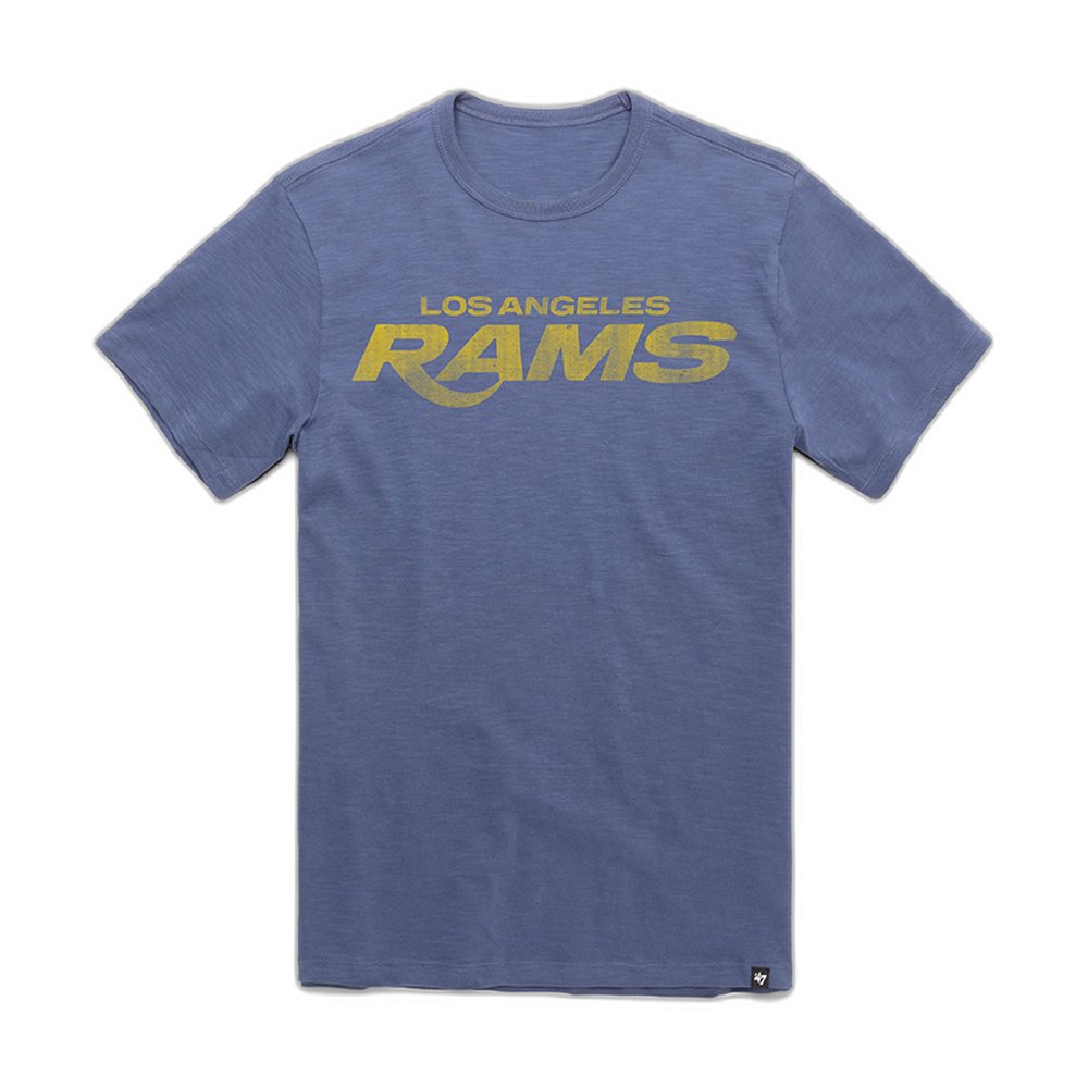 Los Angeles Rams x 47 Brand Merch Grit Wordmark T-Shirt Rams Pride Attire Fan Gifts