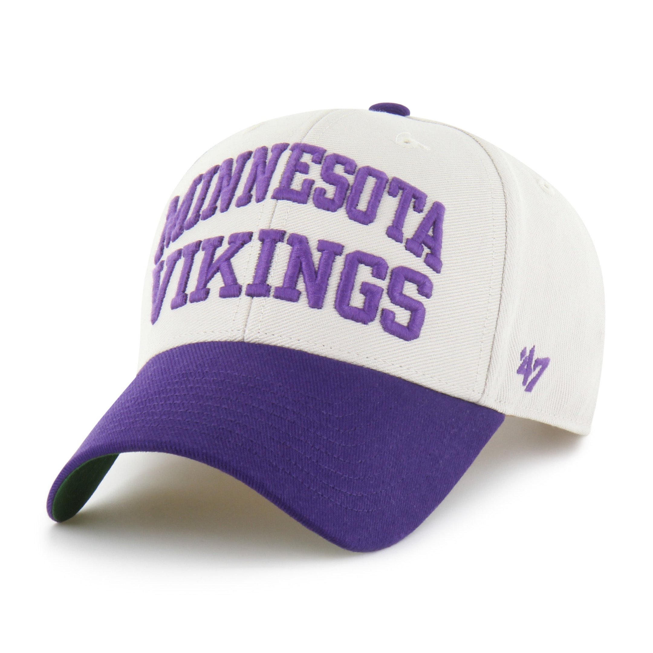 Minnesota Vikings x 47 Brand Merch Broke Line Loop Hat Viking Game Cap Husband Gifts