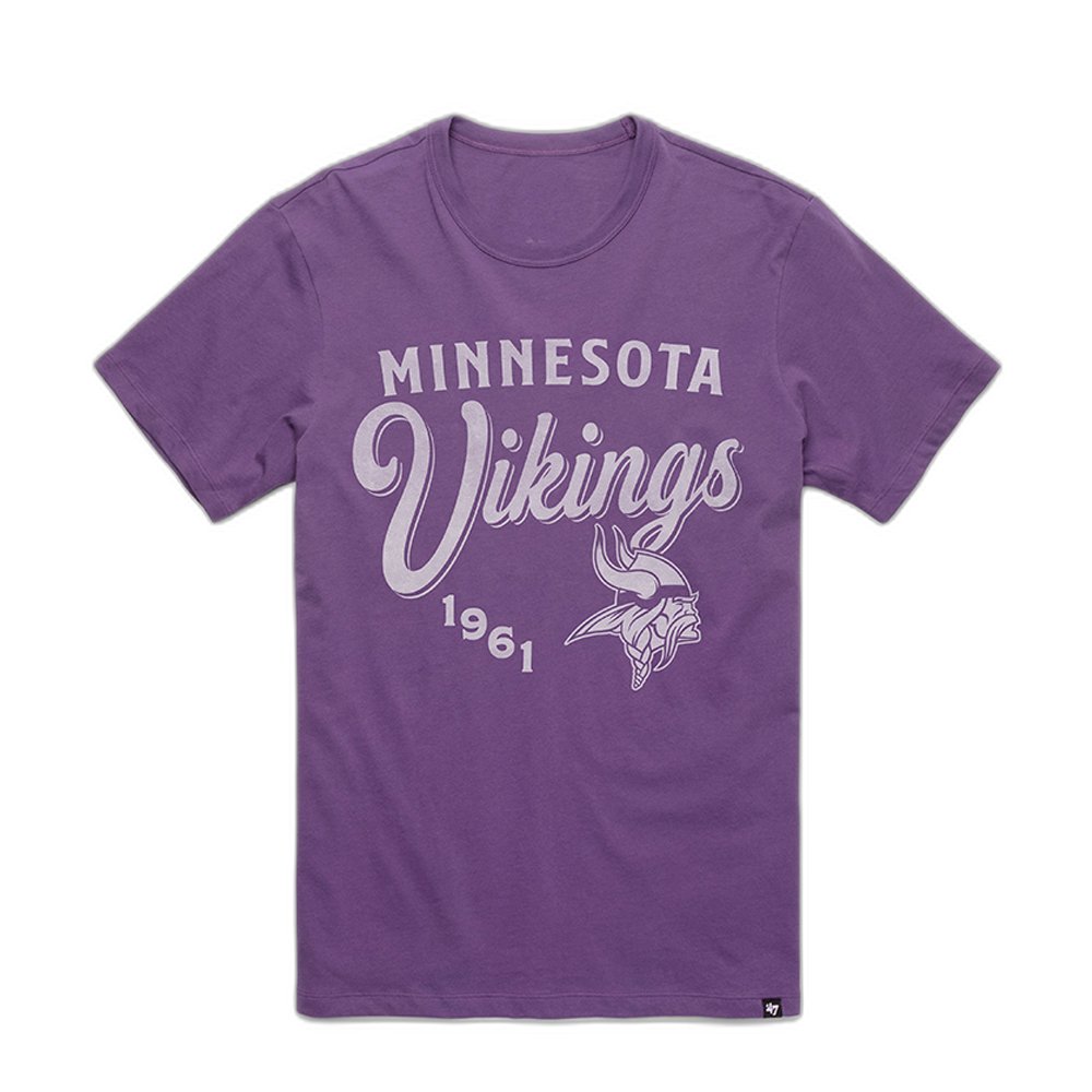 Minnesota Vikings x 47 Brand Merch Script T-Shirt Minnesota Pride Clothing Wife Gift