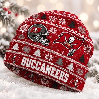 Tampa Bay Buccaneers Christmas Beanie Hat Buccaneers Football Xmas Hat Fan Gifts