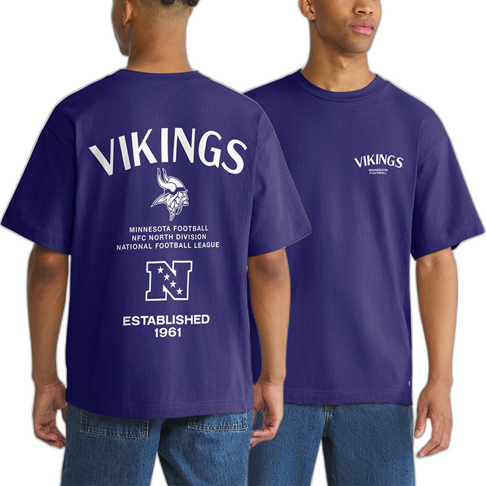 Minnesota Vikings x 47 Brand Merch Constantine T-Shirt Vikings Pride Gear Sport Gift
