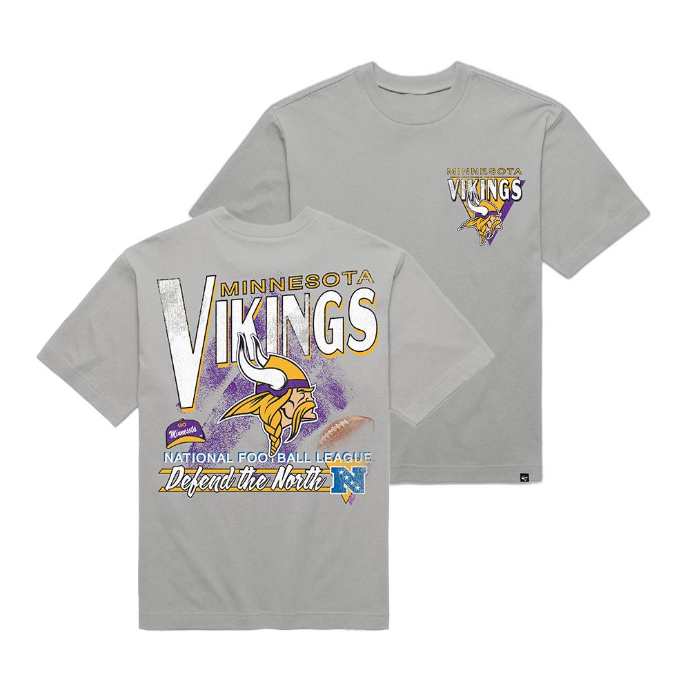 Minnesota Vikings x 47 Brand Merch Under Bar T-Shirt Minnesota Football Apparel Gifts
