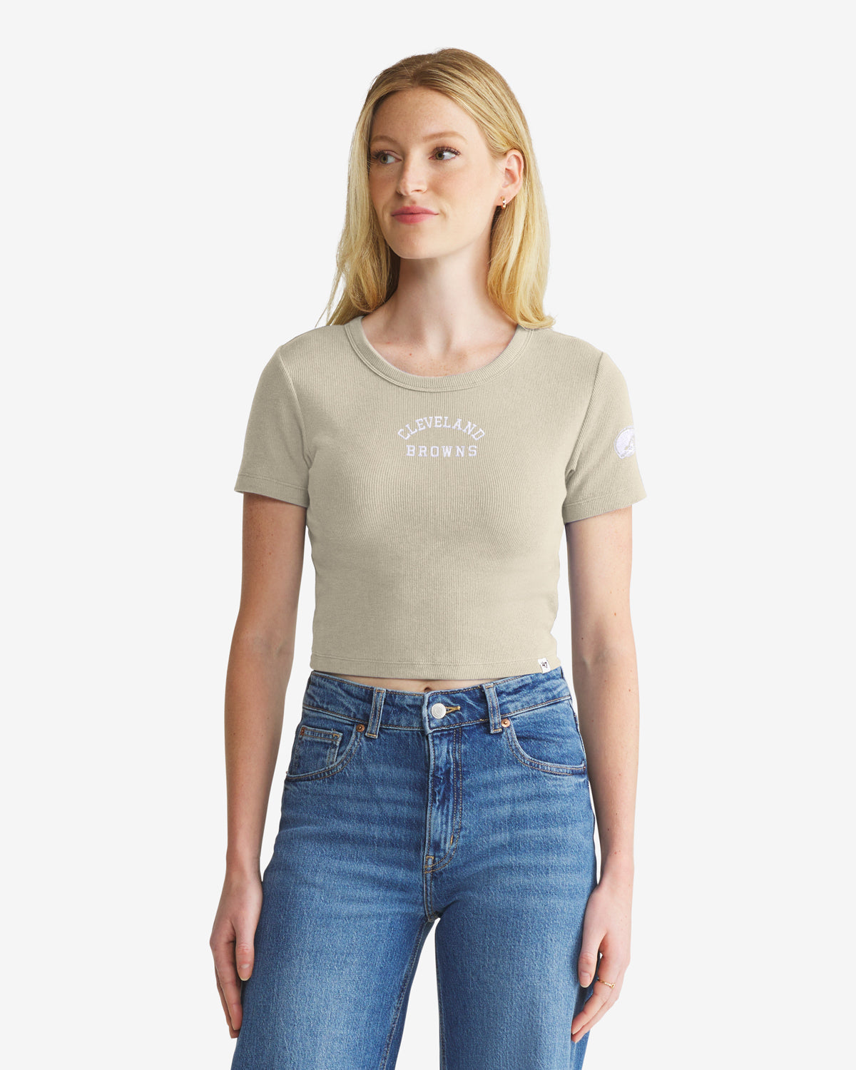 Cleveland Browns x 47 Brand Merch Spirited Baby Tee Browns Game Attire Sister Gifts