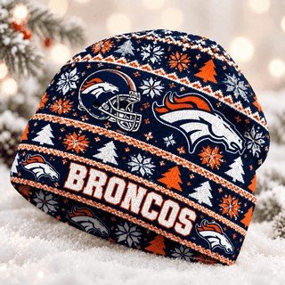 Denver Broncos Christmas Beanie Hat Broncos Game Hat Gift For Teammate