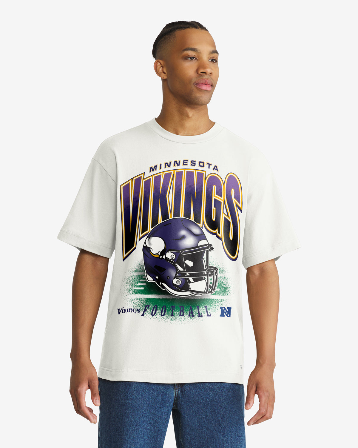 Minnesota Vikings x 47 Brand Merch Team Flex Foundation T-Shirt Minnesota Fan Wear