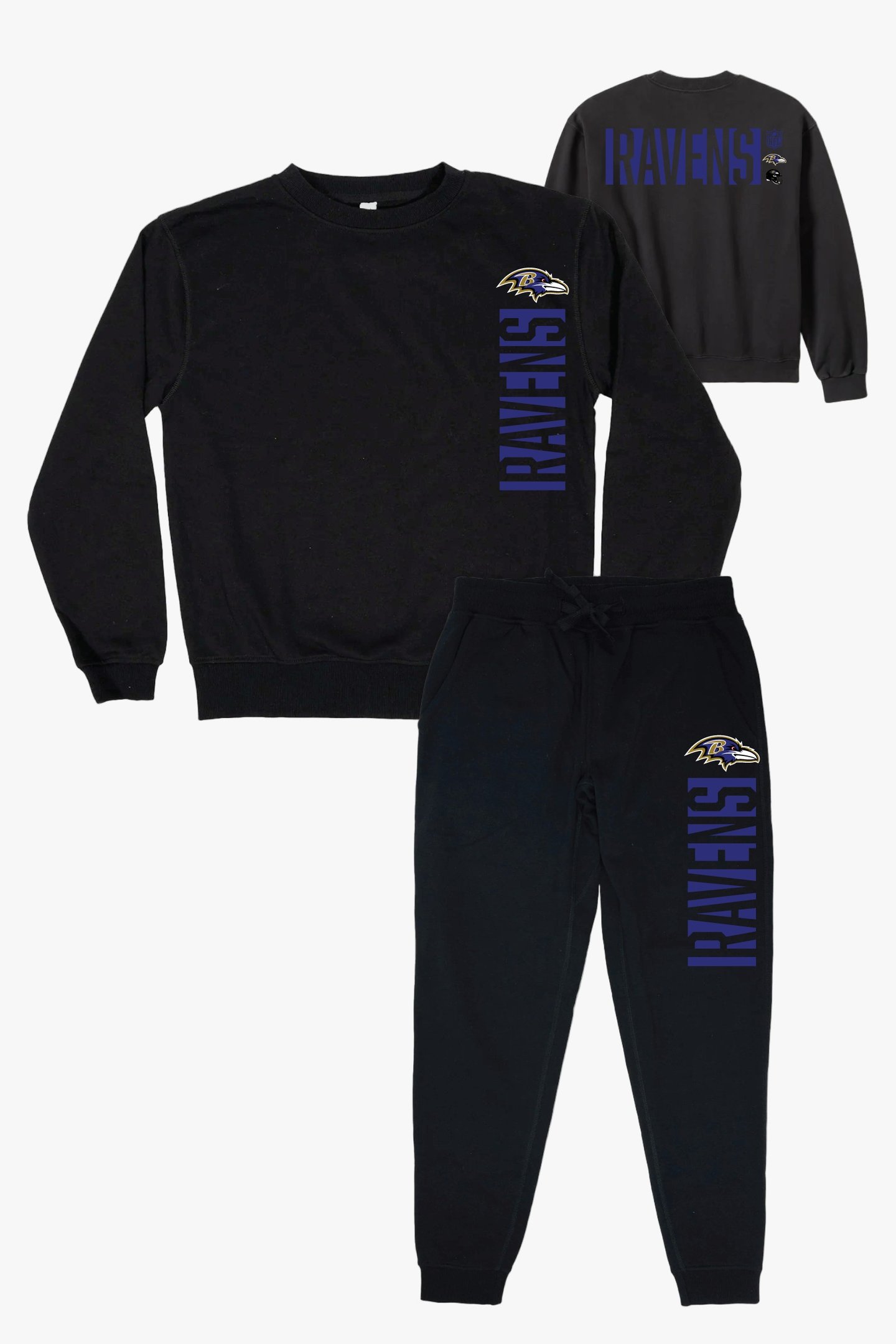 Baltimore Ravens Merch Baltimore Ravens Football Sweatshirt And Sweatpants Game Day Gift