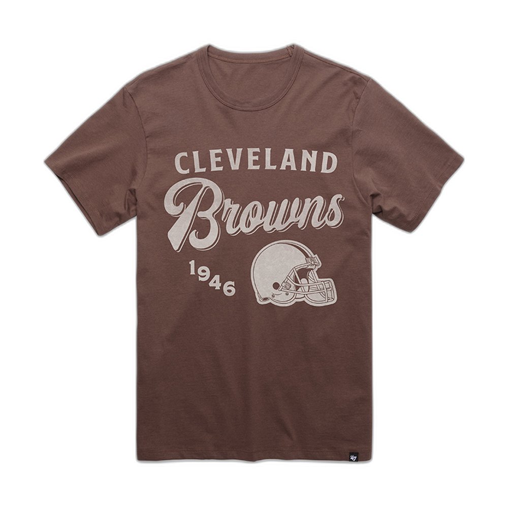 Cleveland Browns x 47 Brand Merch Script T-Shirt Browns Game Outfits Gifts For Friends
