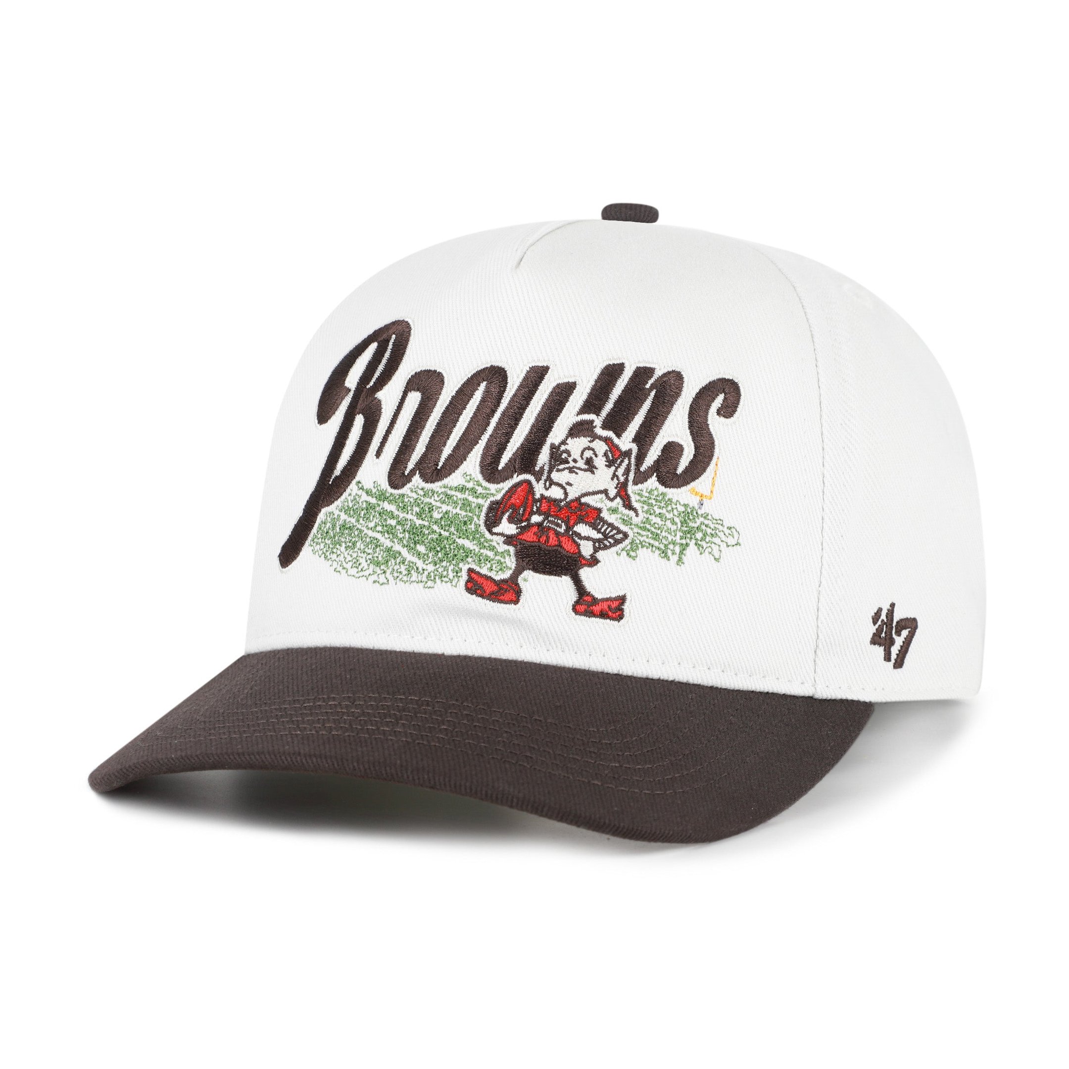 Cleveland Browns x 47 Brand Merch Historic Enfield Snapback Hat Browns Pride Cap