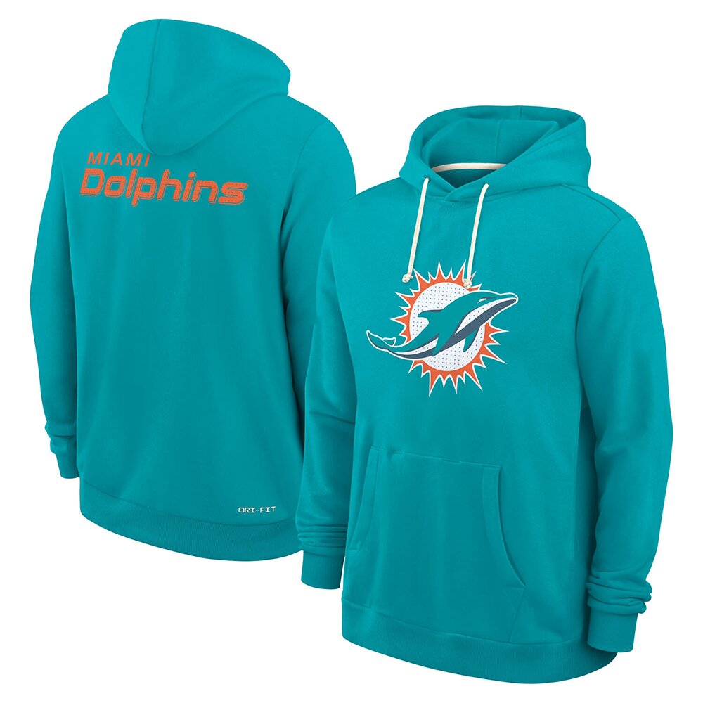 Miami Dolphins Historic Sideline Hoodie Dolphins Game Outfits Gift For Teammate