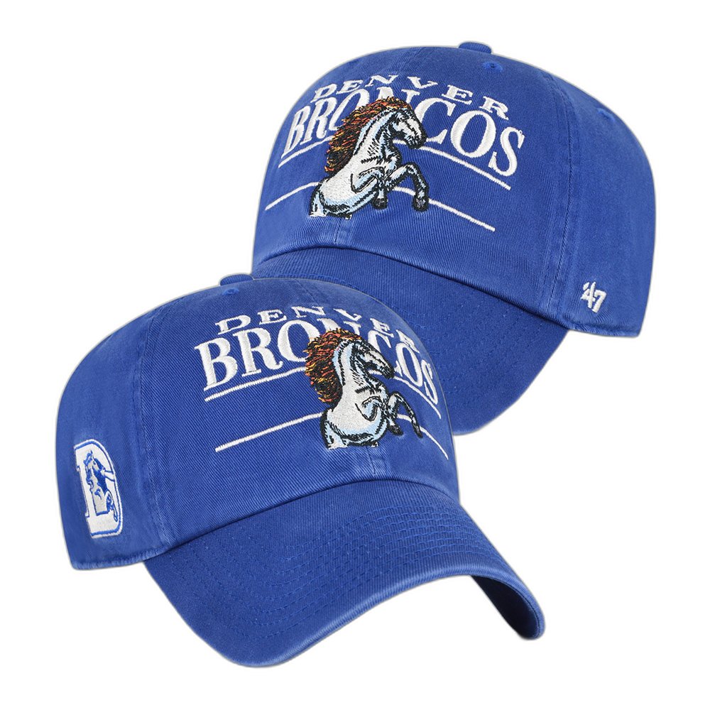 Denver Broncos x 47 Brand Merch Historic Graphic Hat Broncos Game Cap Teammate Gift