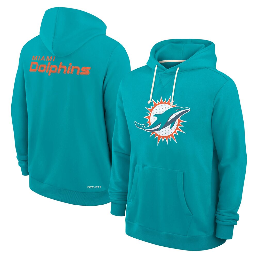 Miami Dolphins Historic Sideline Hoodie Dolphins Game Clothes Gift For Sports Lovers