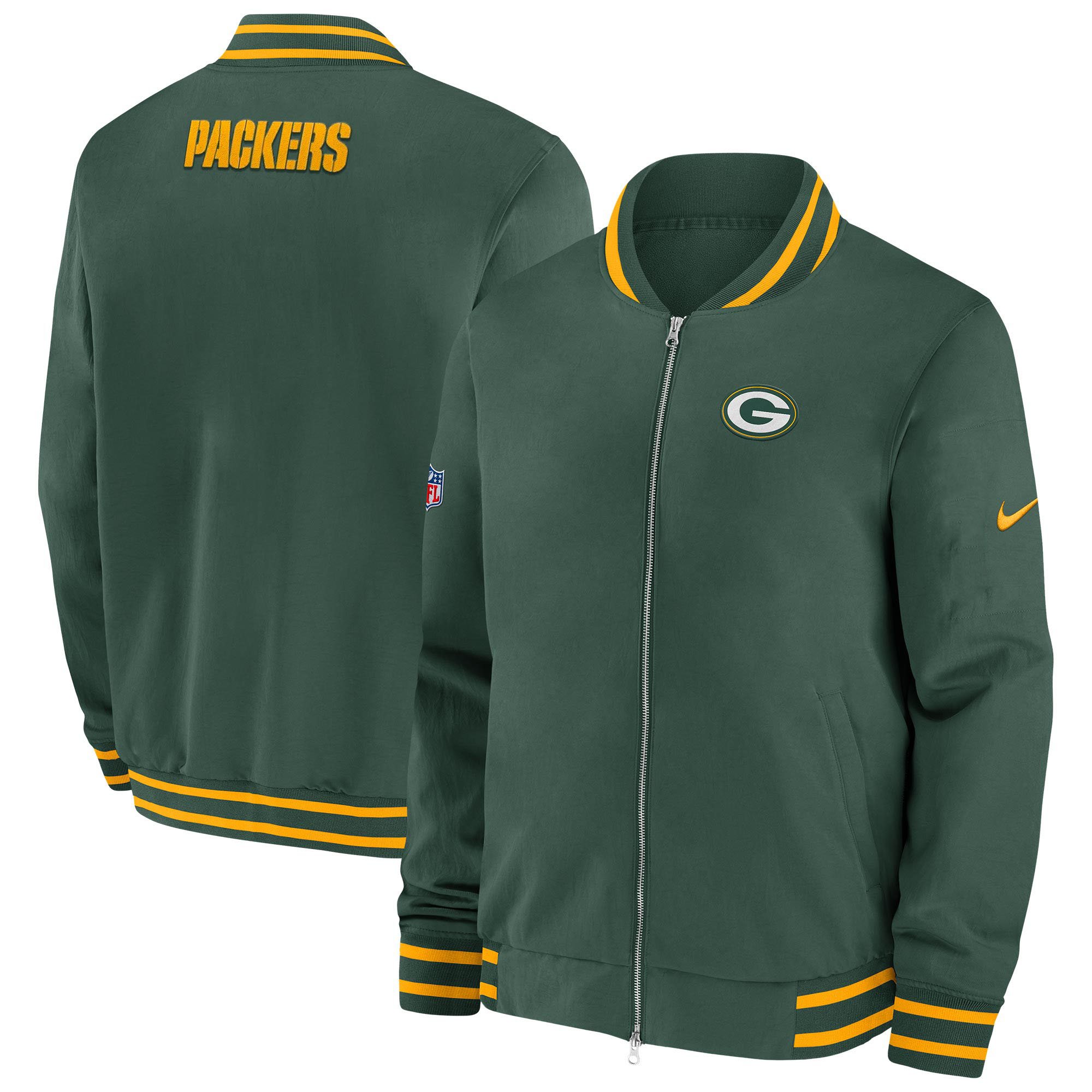 Green Bay Packers Sideline Coach Jacket Packers Football Attire Sportswear Gift