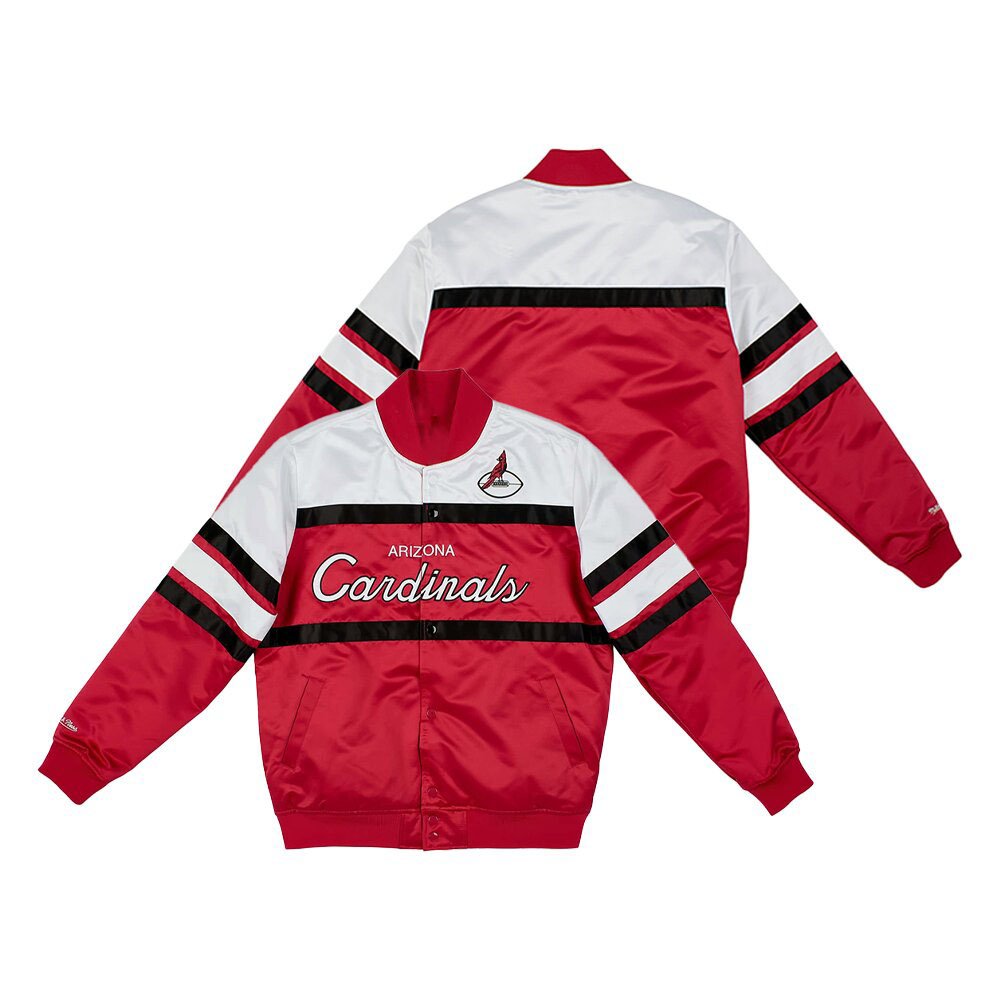 Arizona Cardinals Mitchell & Ness Script Heavyweight Jacket Cardinals Game Clothing