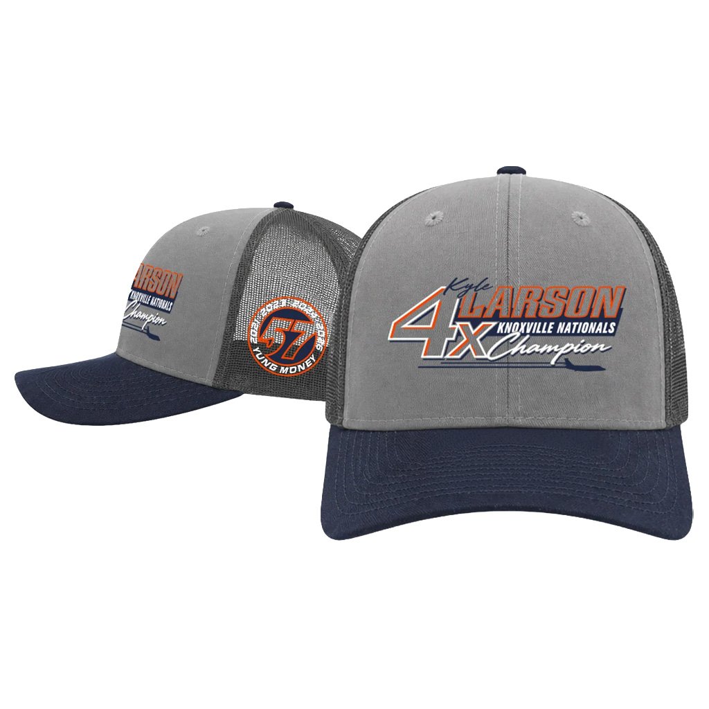 Kyle Larson Merch 2026 A Different Kind of Double Trucker Hat Kyle Larson 4x Champions Merch