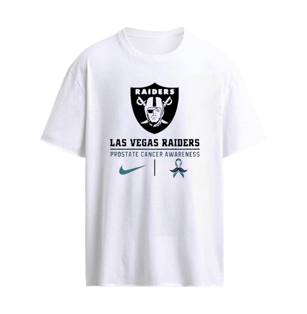 Las Vegas Raiders Prostate Cancer Awareness Graphic T-shirt