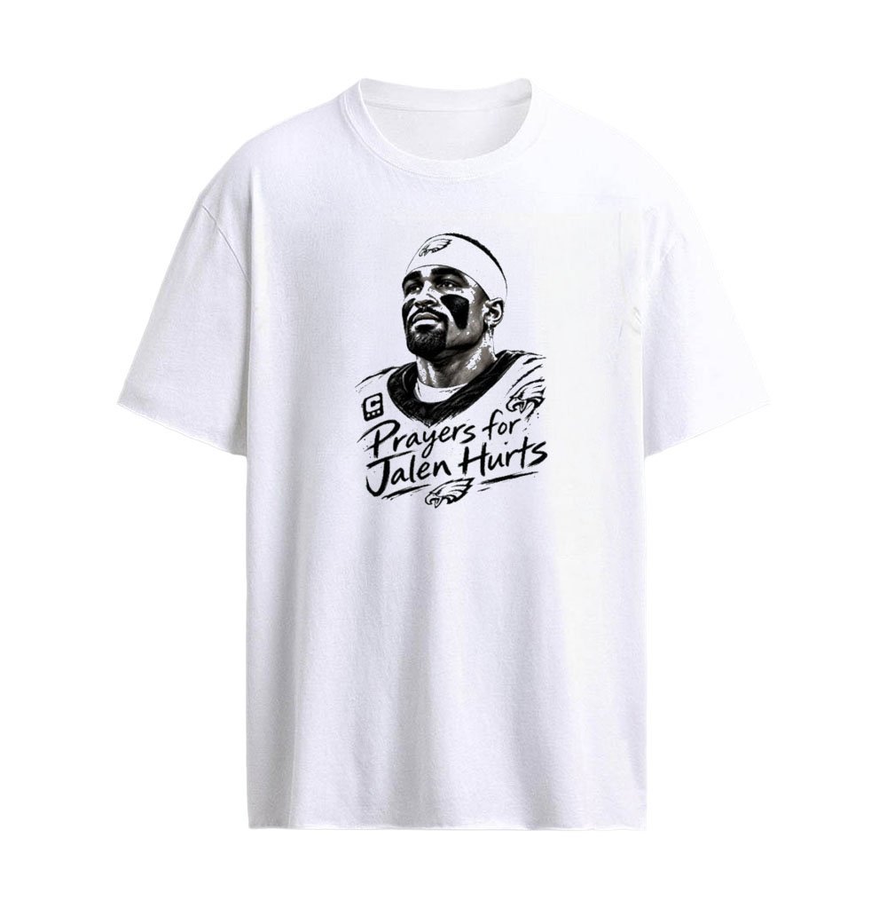 Prayers for Jalen Hurts Philadelphia Eagles 2026 Graphic T-shirt