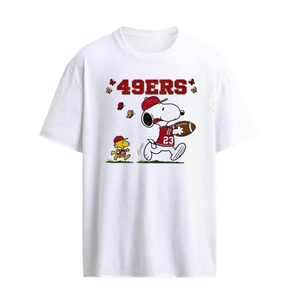 Snoopy and Woodstocks San Francisco 49ers Retro Football Fan shirt