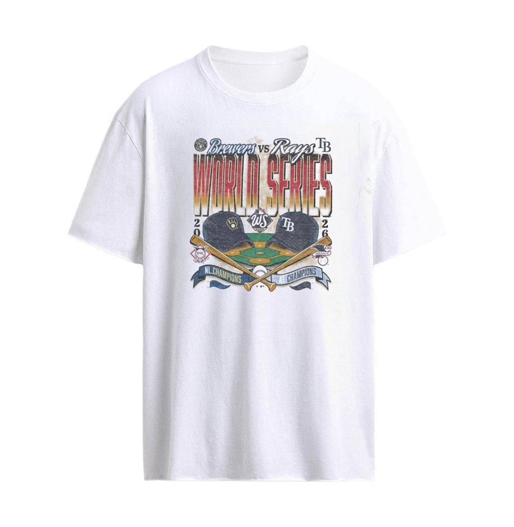Milwaukee Brewers vs Tampa Bay Rays 2026 World Series Dueling T-Shirt – MLB Baseball Matchup Rivalry