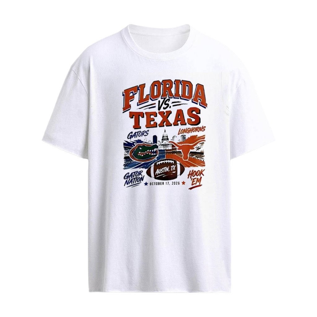 Texas Longhorns vs Florida Gators Football mascot Stadium 2026 shirt