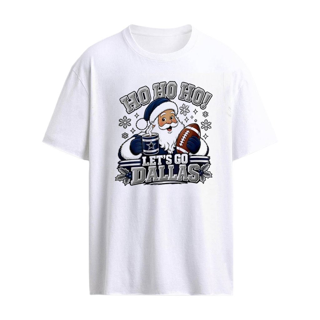 Santa Claus Ho Ho Ho Let’s Go Dallas Cowboys NFL Christmas shirt