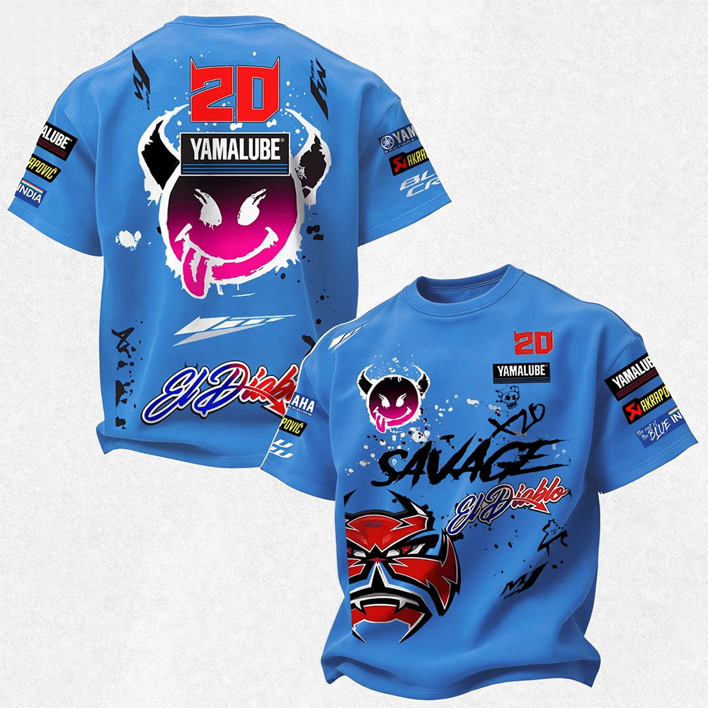Yamalube Merch 20 El Diablo Savage T-Shirt Gift For MotoGP Riders