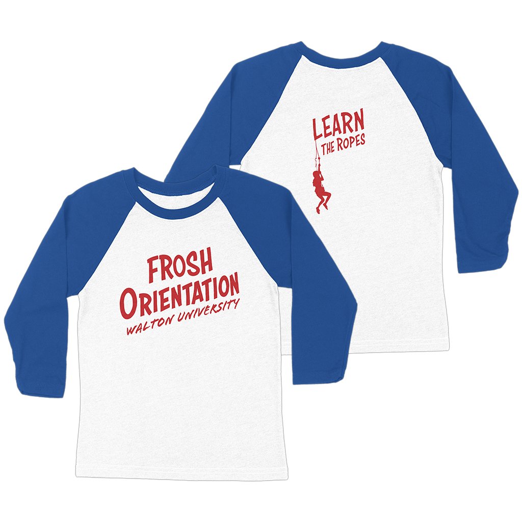 Walton University Frosh Orientation Raglan Shirt Roommates Apparel Gift For Brothers