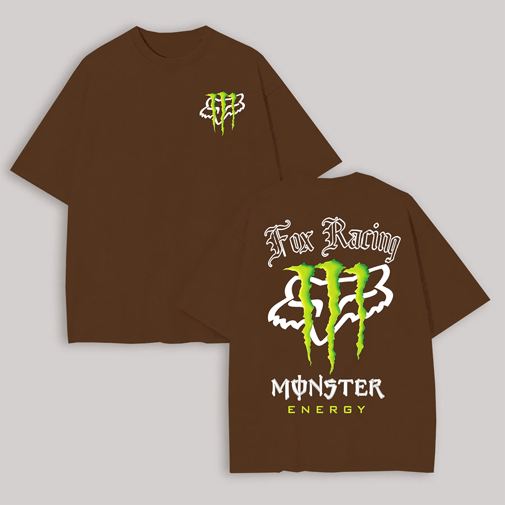 Fox Racing Monster Energy Merch Graphic T-Shirt Motocross Riders Gift Ideas