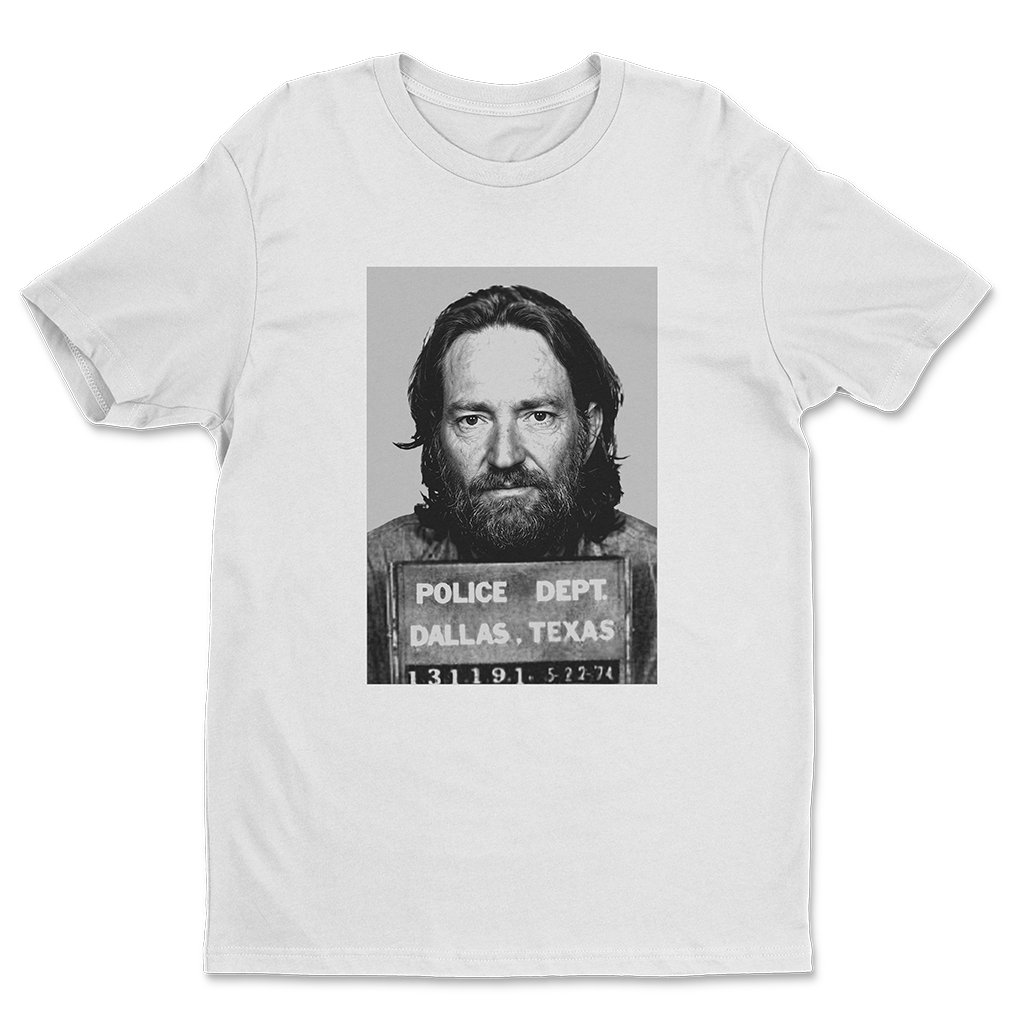 Willie Nelson Mugshot T-Shirt Arcot Thorny Ramathorn Super Troopers Shirt Tee Gift