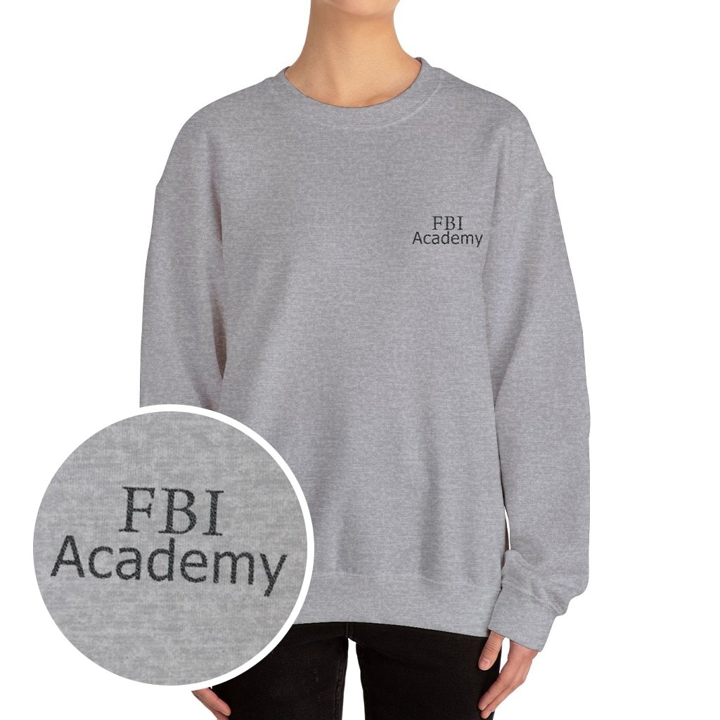 FBI Academy Embroidered Sweatshirt Clarice Starling The Silence Of The Lambs Merch Gift For Thriller Fans