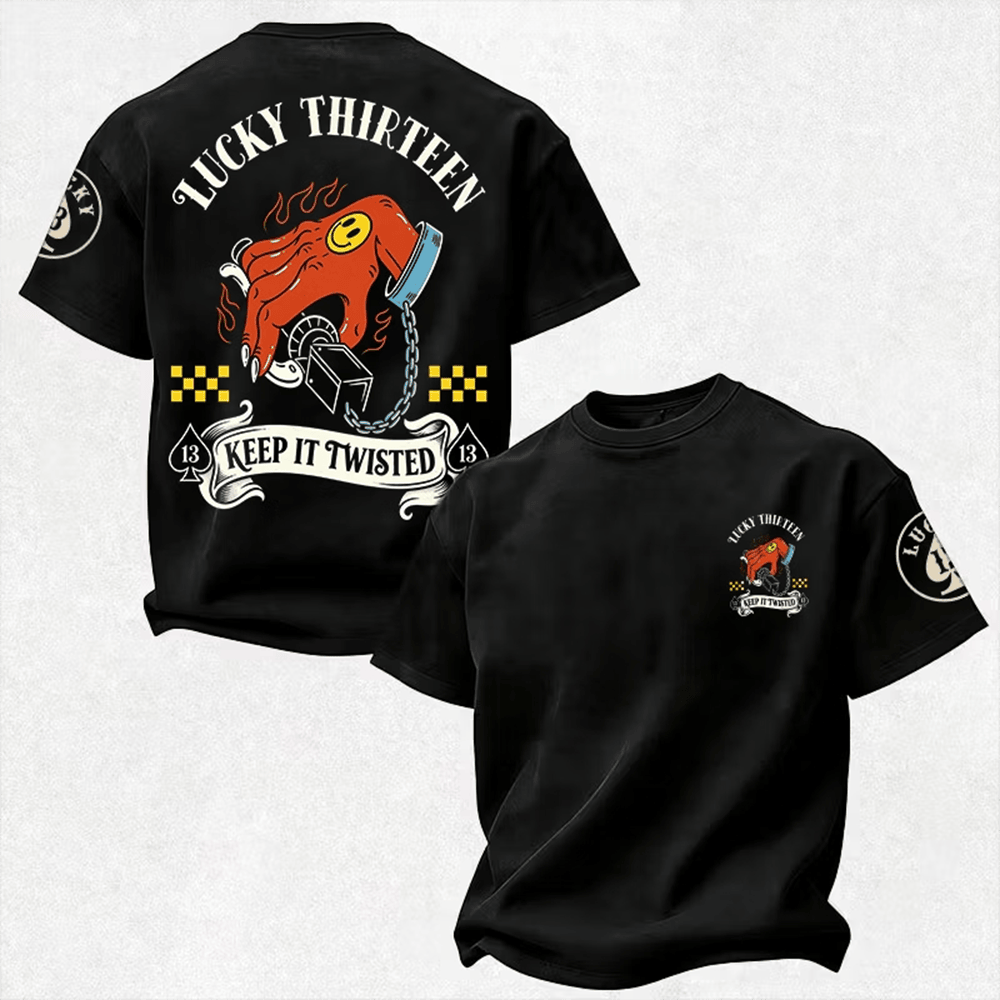 Lucky Thirteen Merch Keep It Twisted T-Shirt Gift For Boyfriends