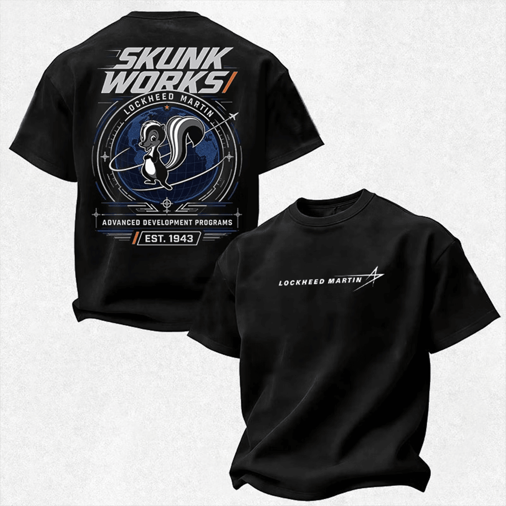 Skunk Works Merch Est 1943 T-Shirt Aviation Technicians Shirt Dad Gift
