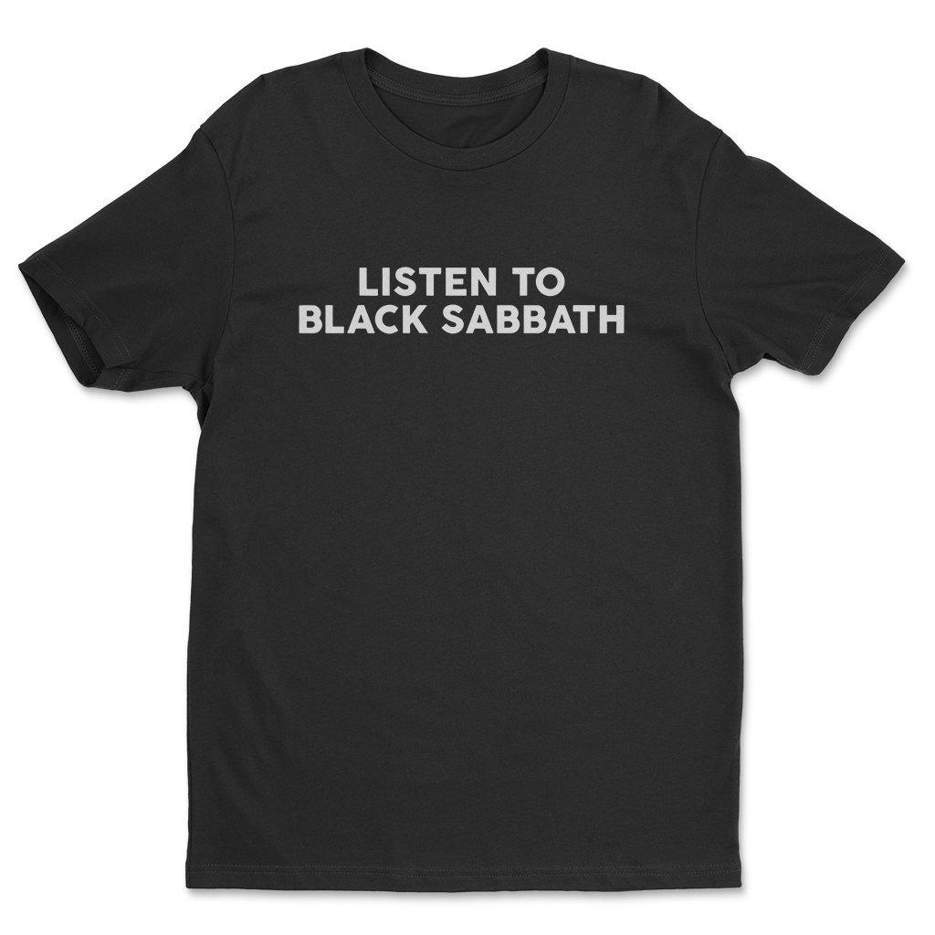 Black Sabbath Merch Listen To Black Sabbath Fourth Grade Mid90s T-Shirt Gift For Heavy Metal Fans