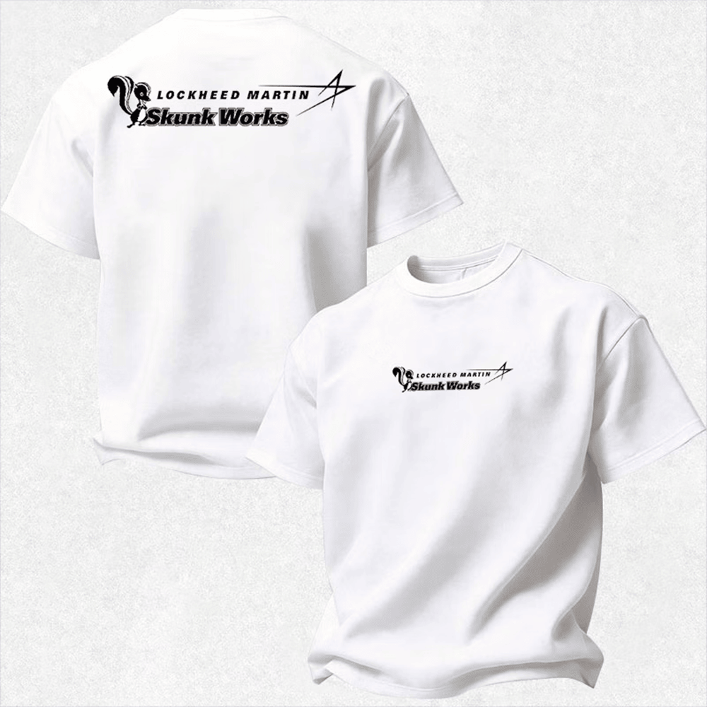 Lockheed Martin Skunk Works Merch White Simple Logo T-Shirt BEst Tee Gift Ideas