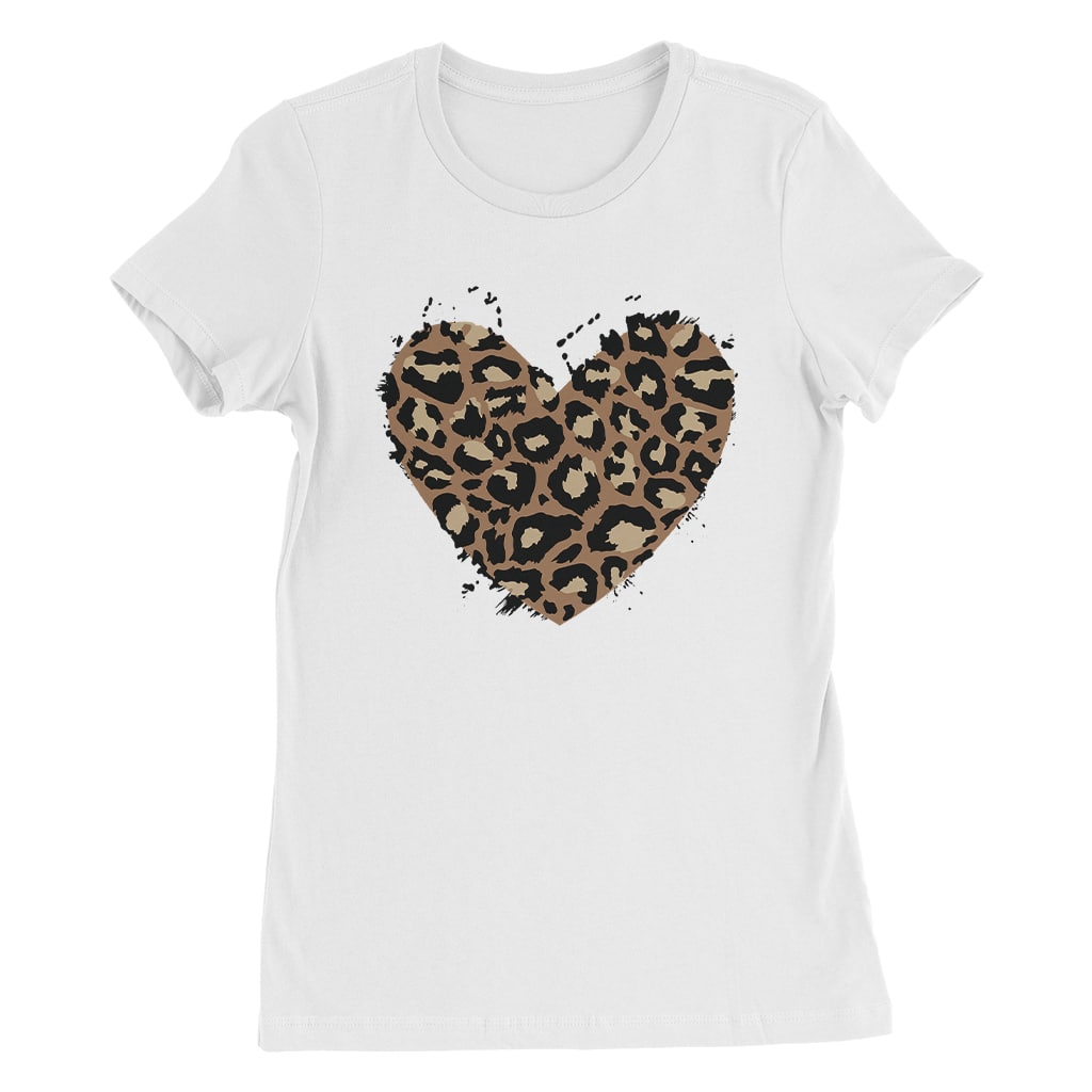 Leopard Heart T-Shirt Women's Maureen Stolen Girl Clothes Best Gift For Her