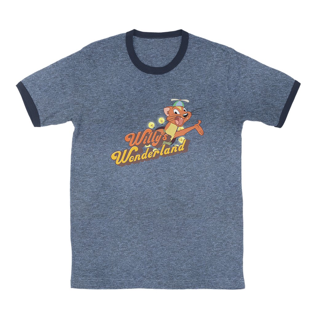 Willy's Wonderland Ringer T-Shirt Nicolas Cage Apparel Gift For Horror Movie Fans