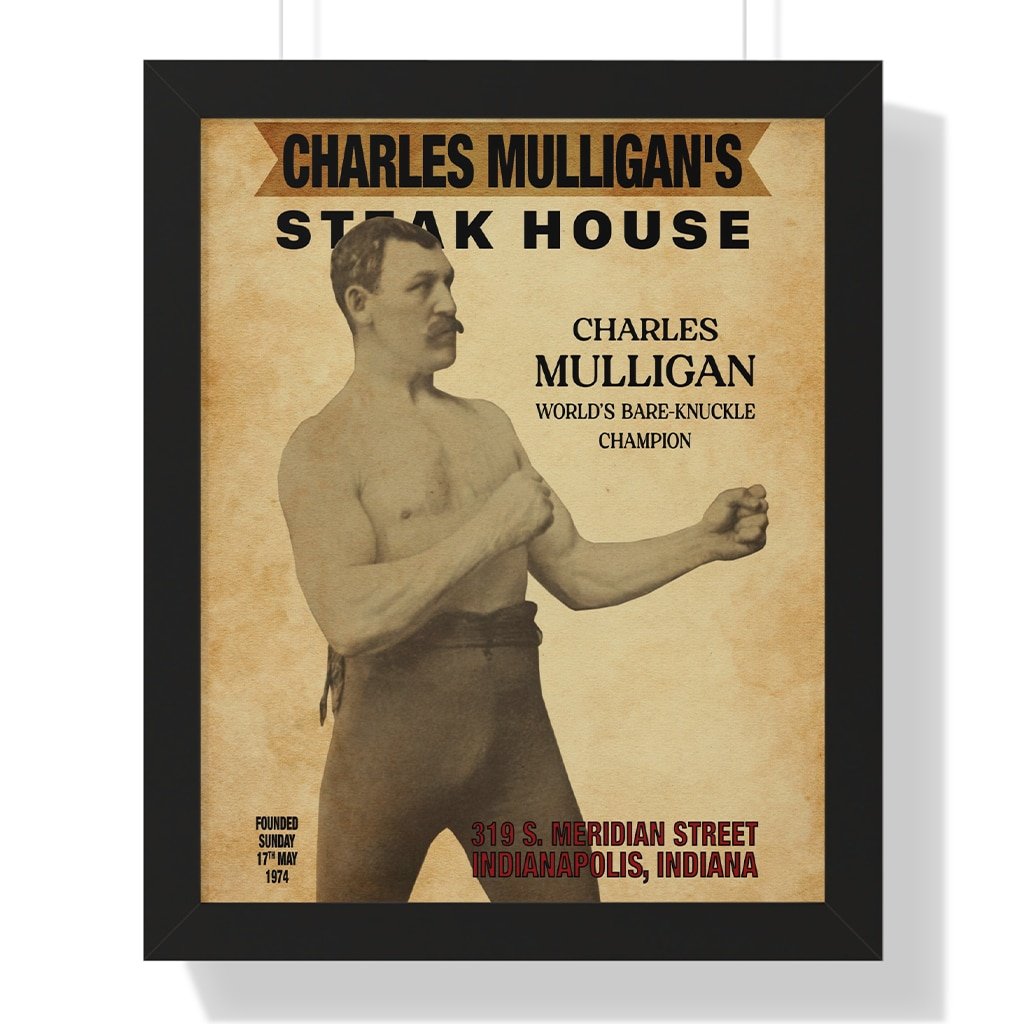 Charles Mulligan Steakhouse Poster Ron Swanson Merch Best Gift For Sitcom Fans