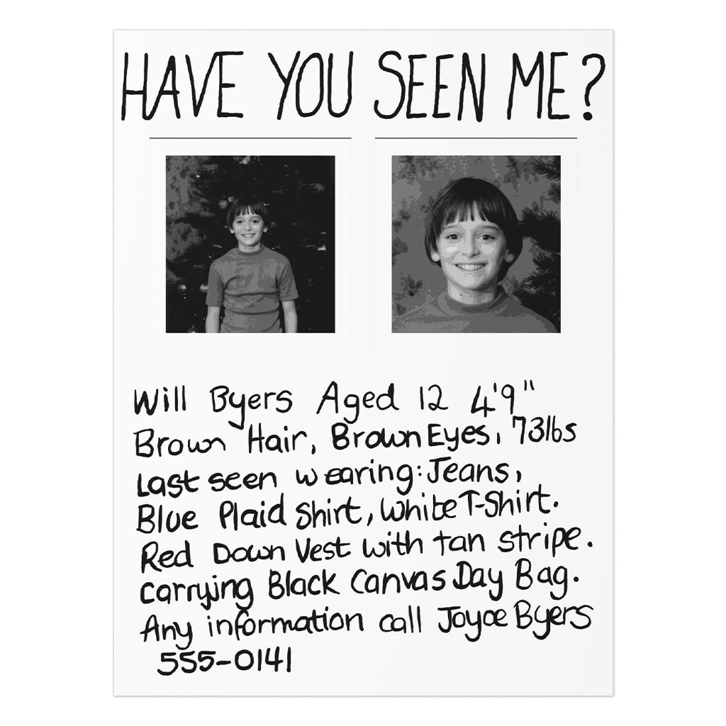 Have You Seen Me Uncoated Poster Will Byers Merch Gift For Sci-Fi TV Fans