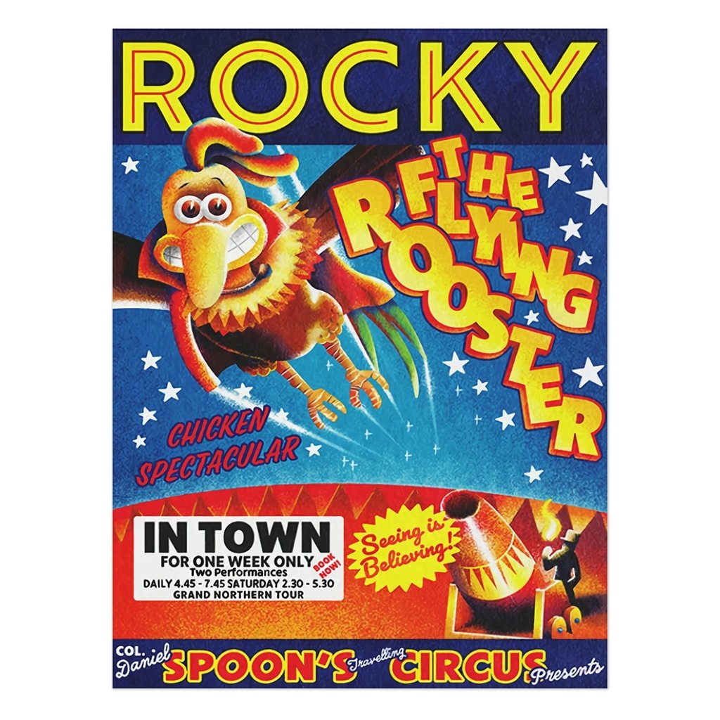 Rocky The Flying Rooster Uncoated Poster Chicken Run Merch Fans Gift Home Decor