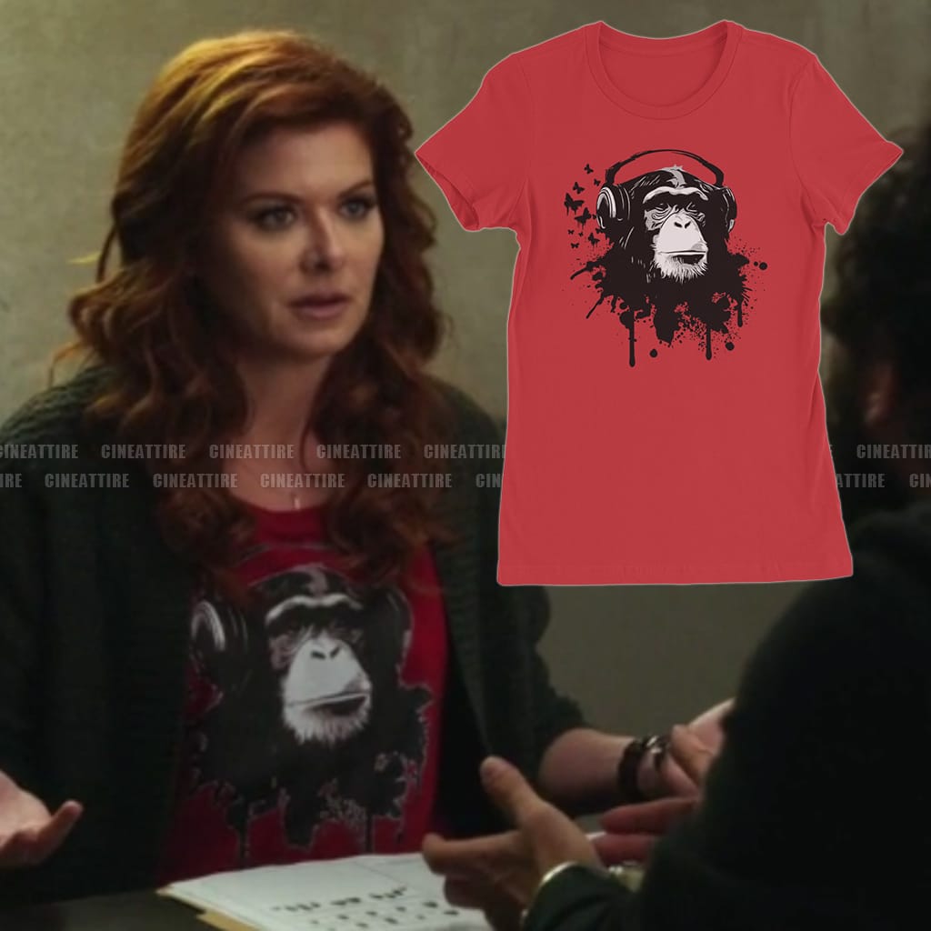 Monkey With Headphones T-Shirt Laura Diamond Apparel Gift For TV Show Fans