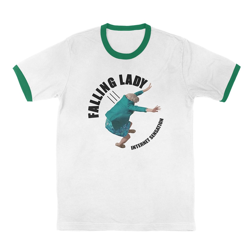 Falling Lady Ringer T-Shirt Diary Of A Wimpy Kid Rodrick Rules Apparel Gift For Comedy Movie Fans